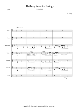Holberg Suite Op40, 2. Sarabande
