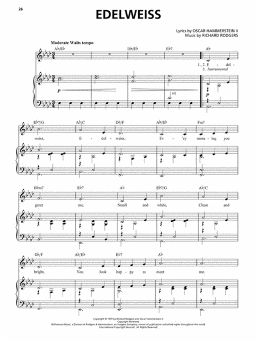 The Sound of Music for Female Singers Voice scores gallery preview page 5