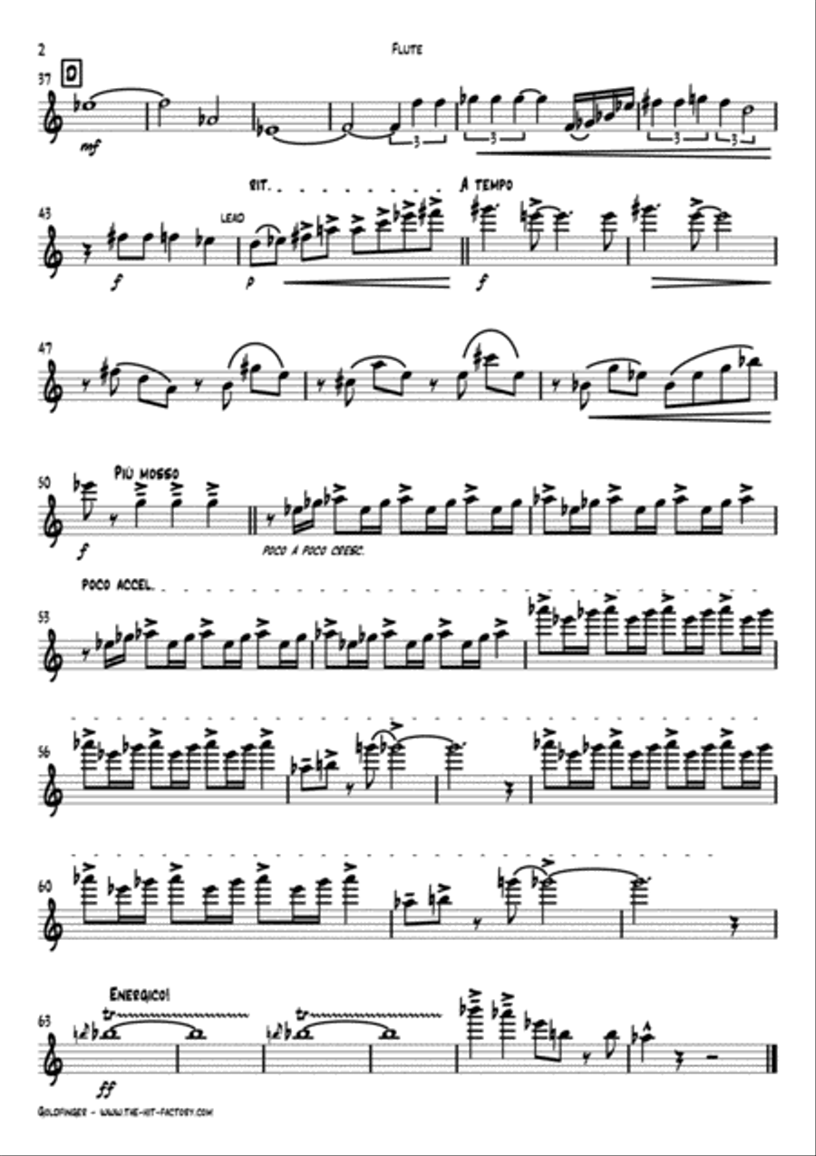 Goldfinger Woodwind Quintet scores gallery preview page 6