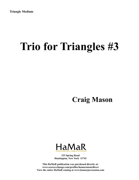 Triangles Trios #3