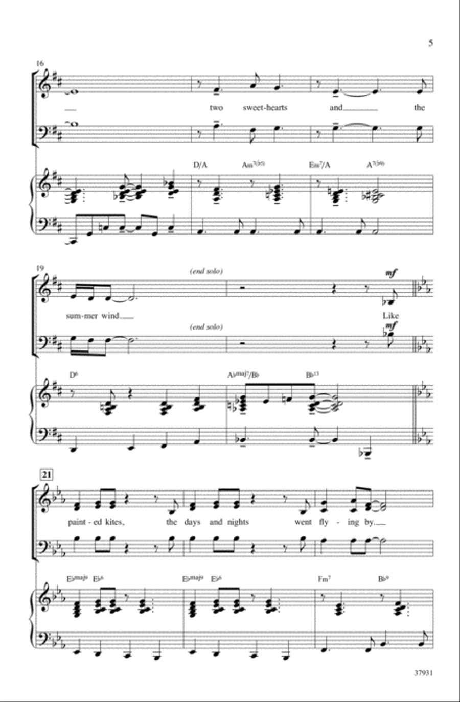 Summer Wind Summer Wind Choir scores gallery preview page 4