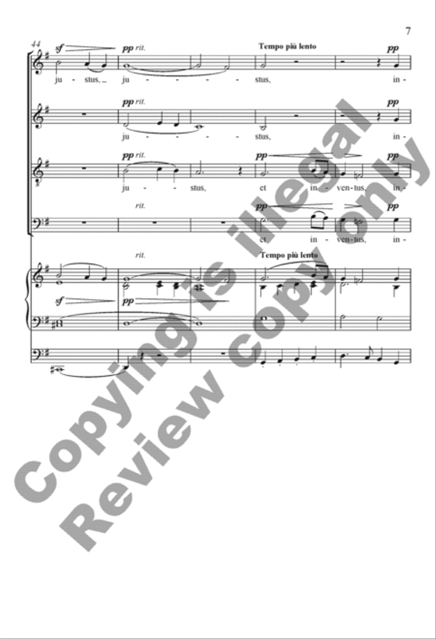 Ecce sacerdos magnus 4-Part scores gallery preview page 12