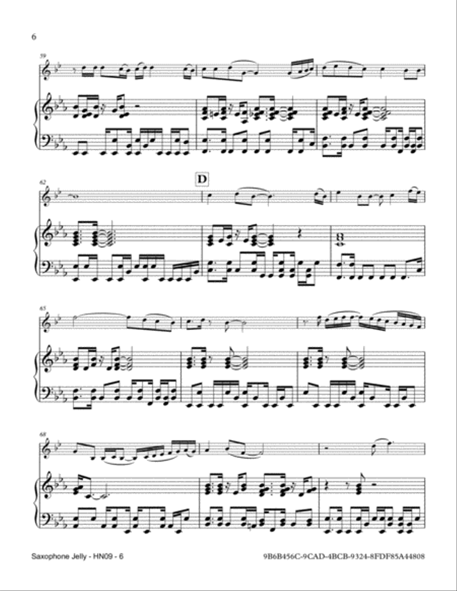 Saxophone Jelly Saxophone Jelly Saxophone scores gallery preview page 6