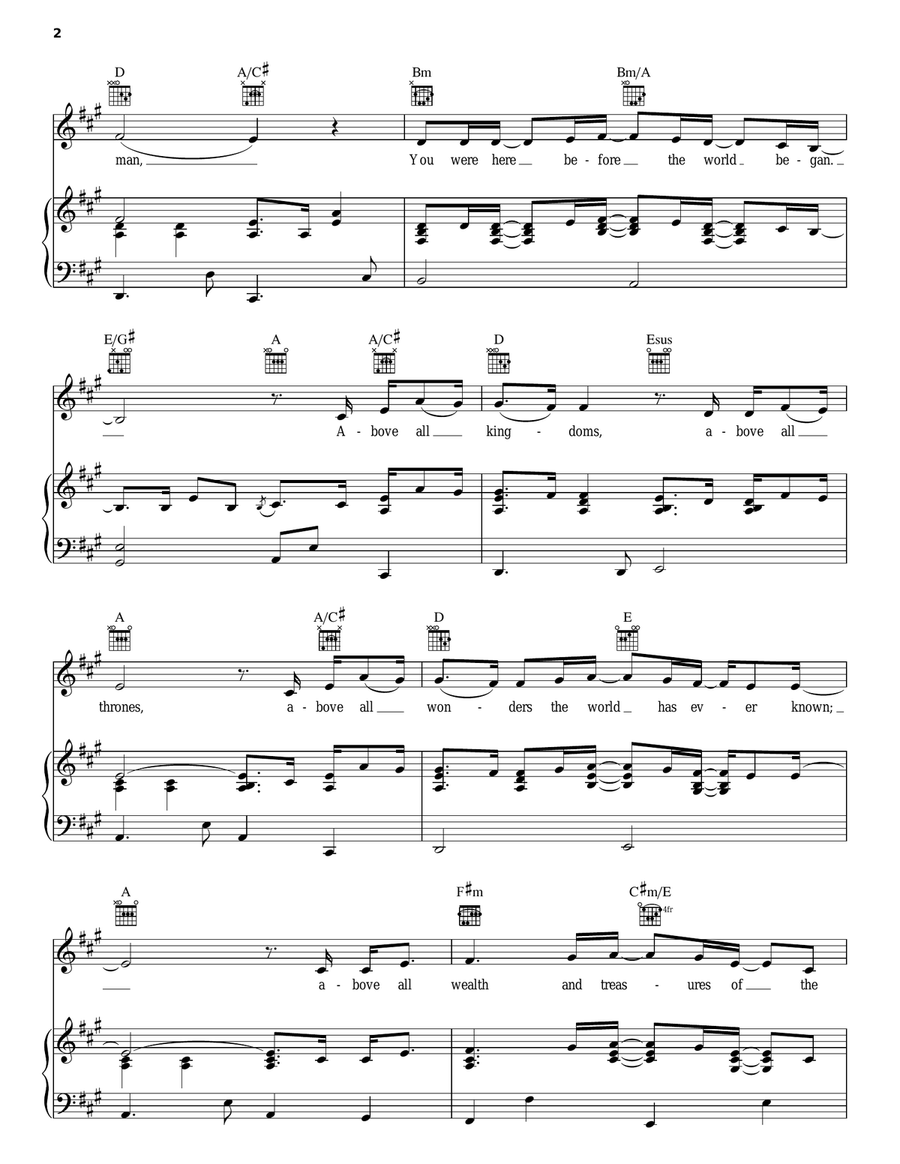 Above All Above All Acoustic Guitar scores gallery preview page 2