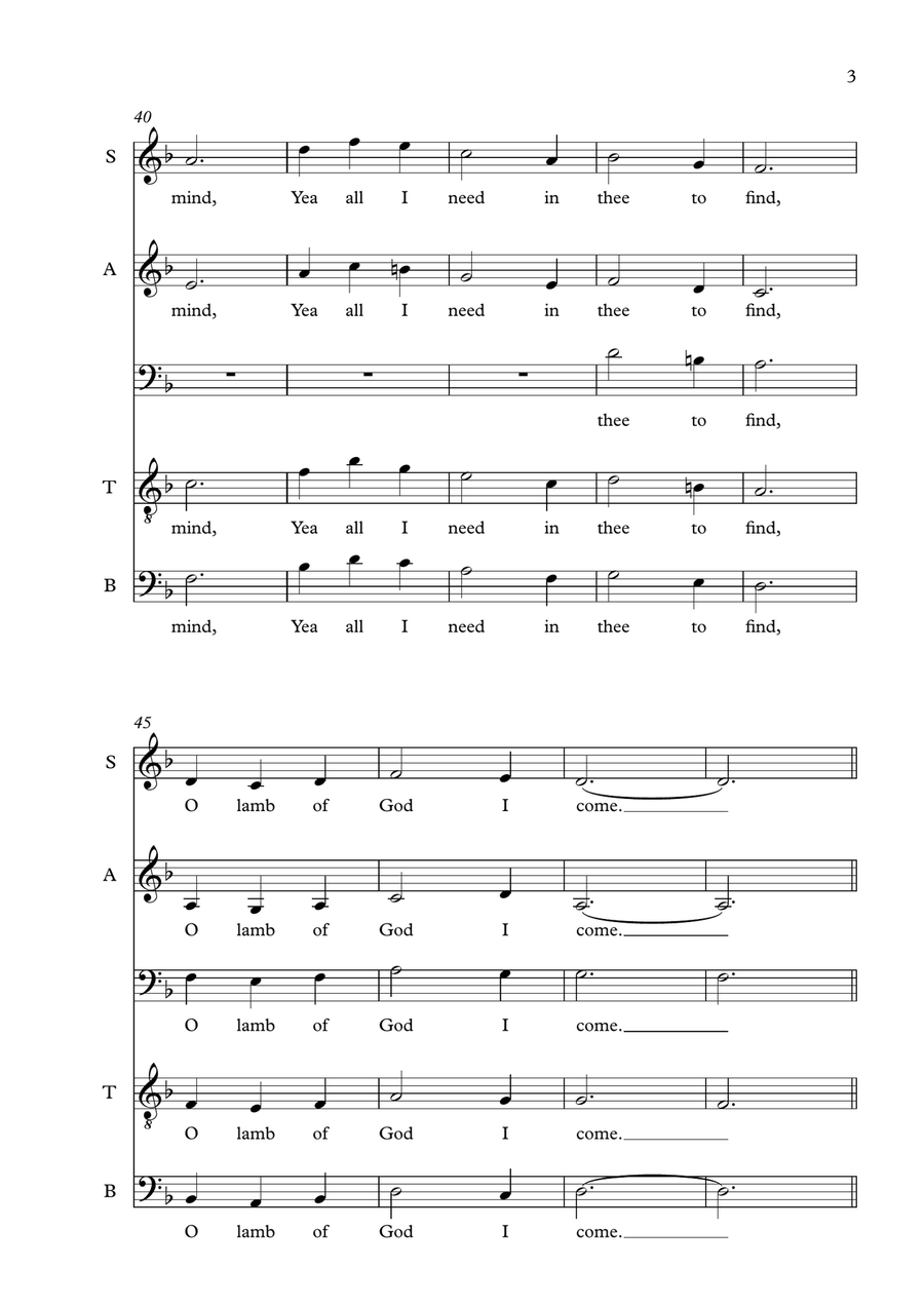 Just as I am 4-Part scores gallery preview page 3