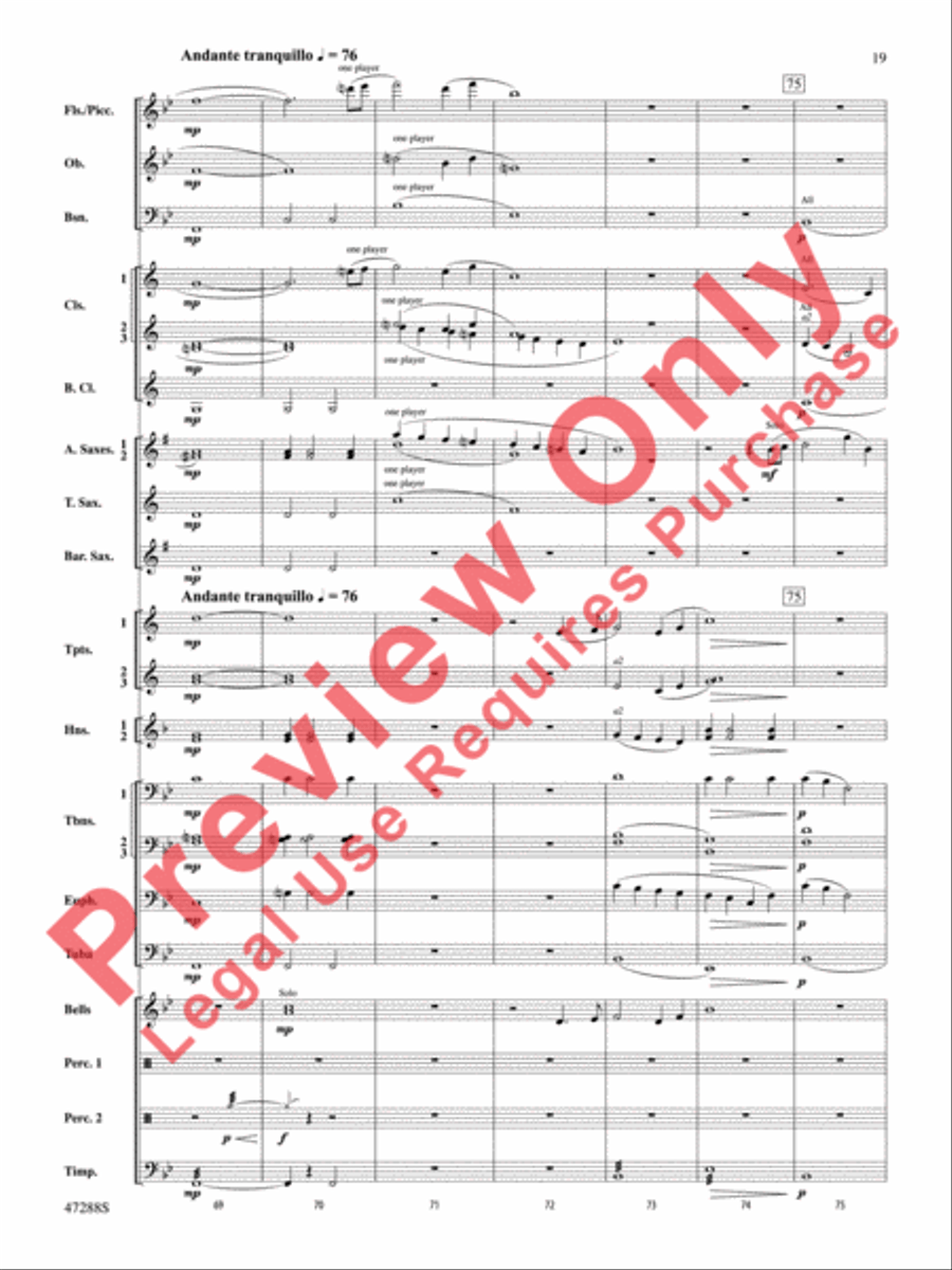 Riverside Overture Concert Band scores gallery preview page 20