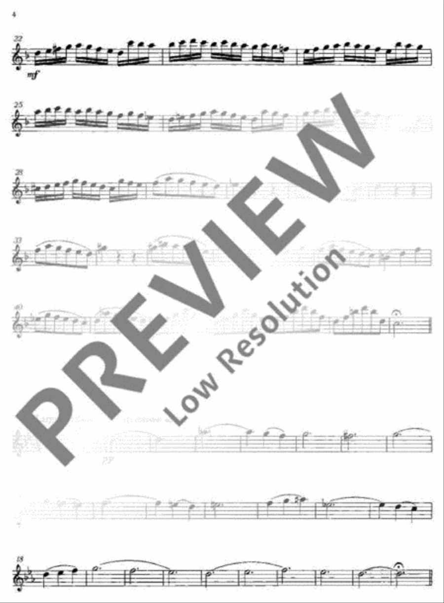 Concerto No. 2 G minor Flute scores gallery preview page 20
