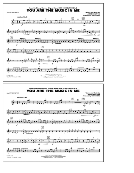 You Are the Music In Me (from High School Musical 2) - 2nd Bb Trumpet