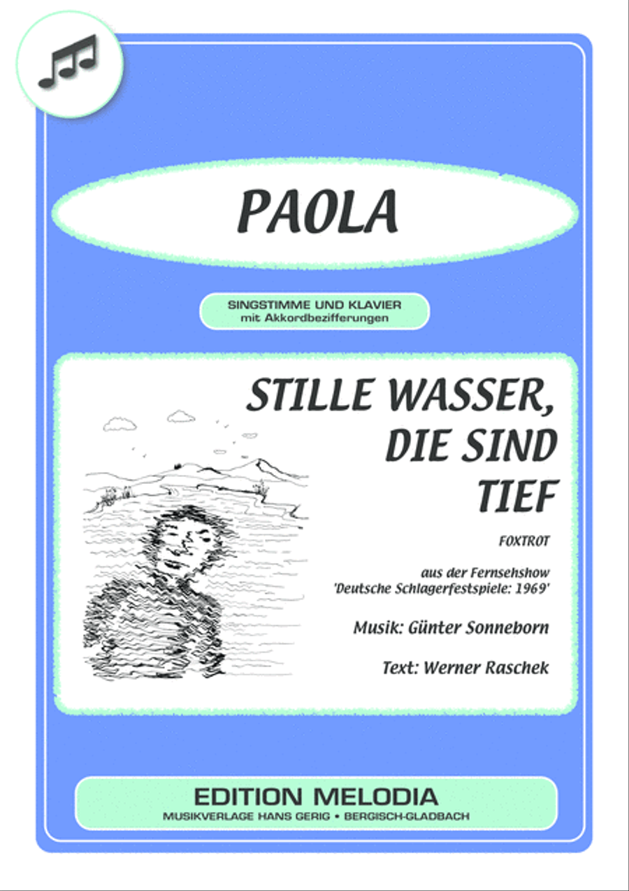 Stille Wasser, die sind tief Piano, Vocal, Guitar scores gallery preview page 1