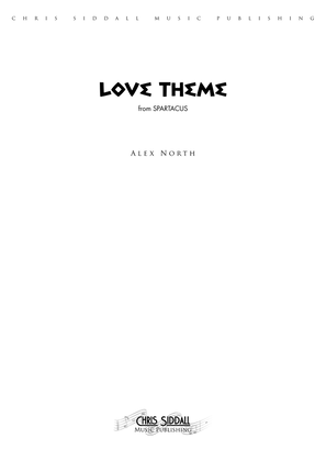 Book cover for Spartacus - Love Theme - Score Only