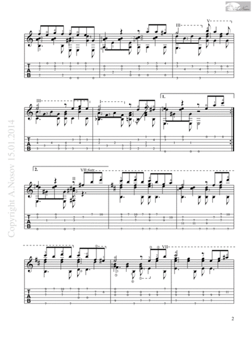 The Godfather (Sheet music for guitar) image number null