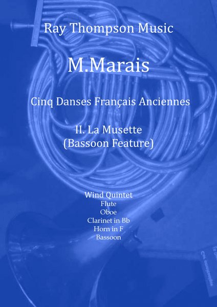 Marais: Cinq Danses Français Anciennes (Five Old French Dances) III. La Musette - wind quintet image number null