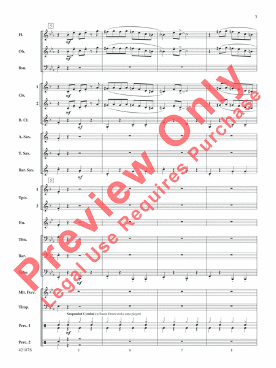 Santa Baby Concert Band scores gallery preview page 4