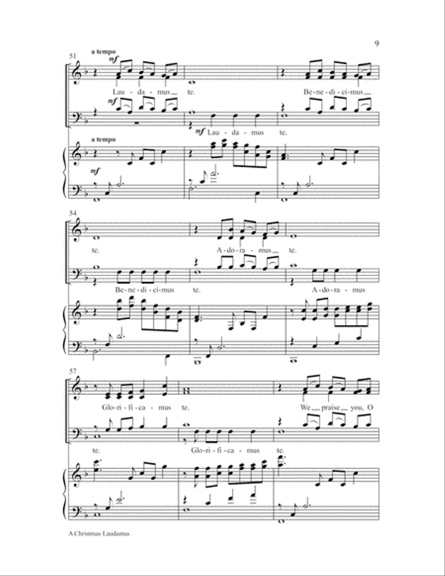 A Christmas Laudamus 4-Part scores gallery preview page 9