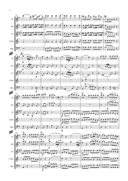 Mozart: Serenade No.13 in G "Eine Kleine Nachtmusik" K.525 Mvt.I Allegro - wind quintet image number null