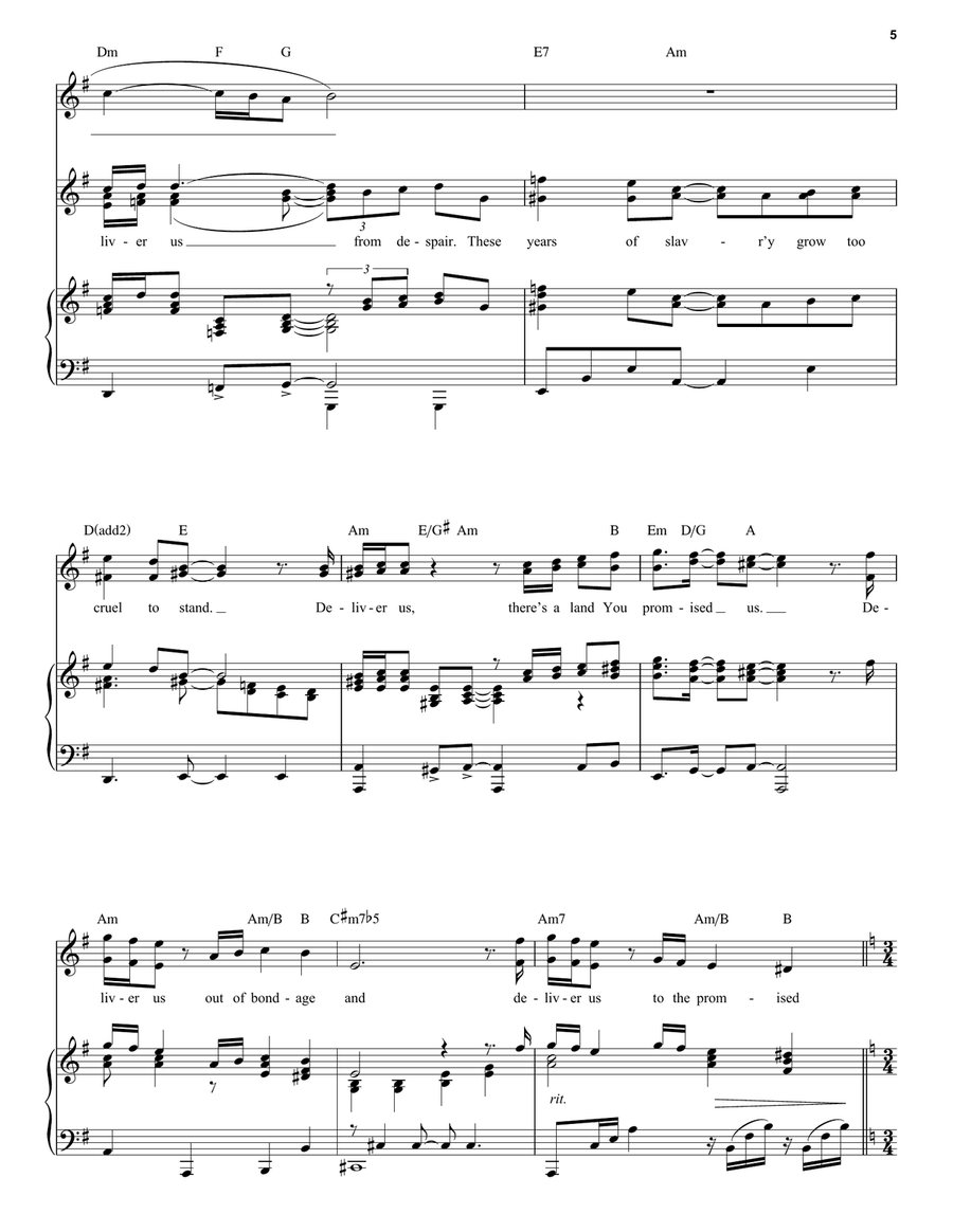 Deliver Us (from The Prince Of Egypt: A New Musical) Voice scores gallery preview page 5