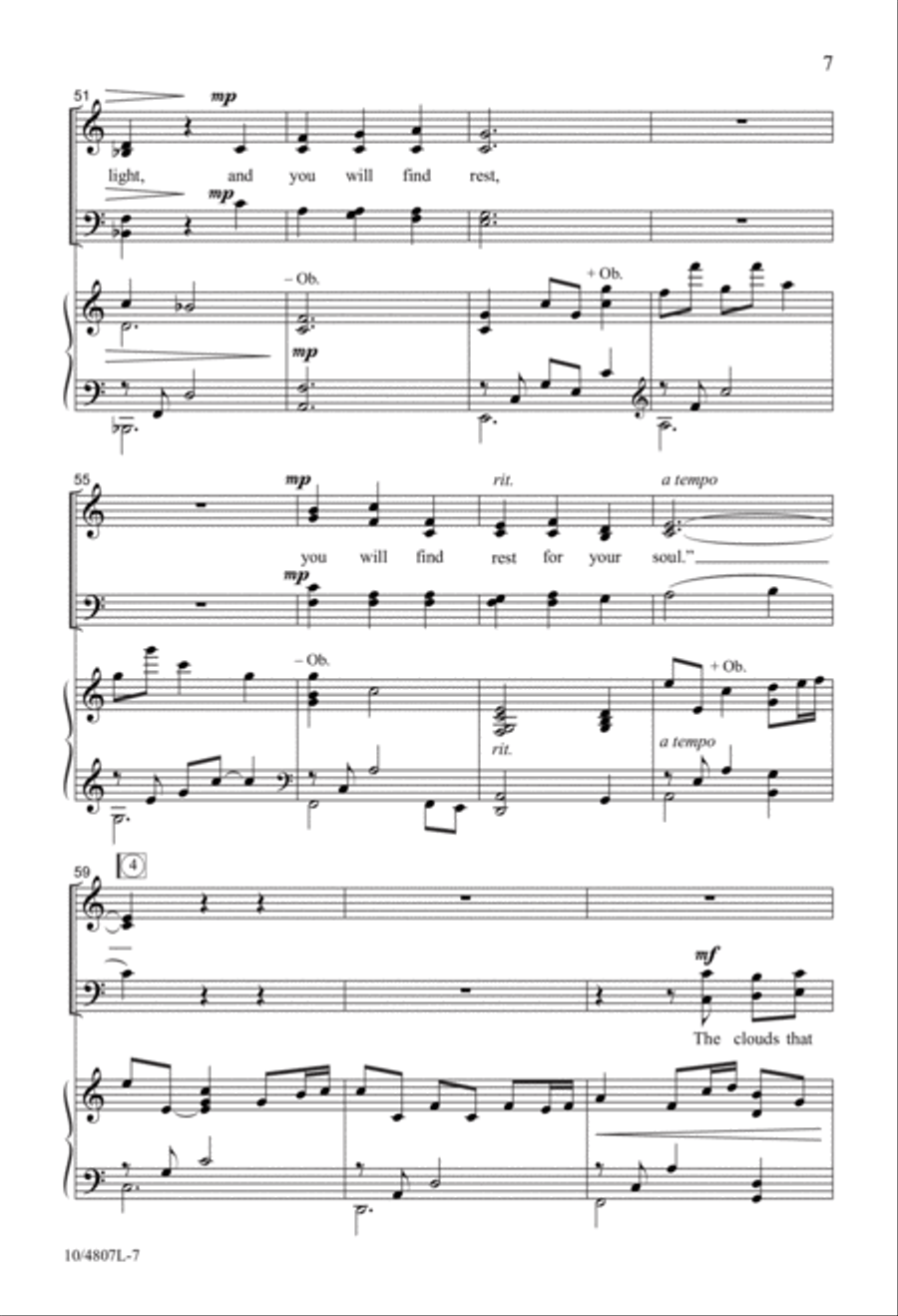 My Burden Is Light 4-Part scores gallery preview page 7
