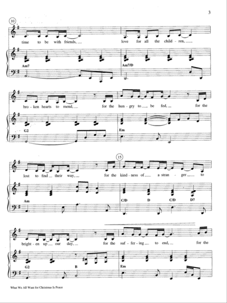 What We All Want for Christmas Medium Voice scores gallery preview page 3