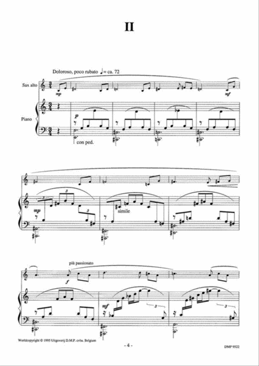 Valses Tristes Alto Saxophone scores gallery preview page 3