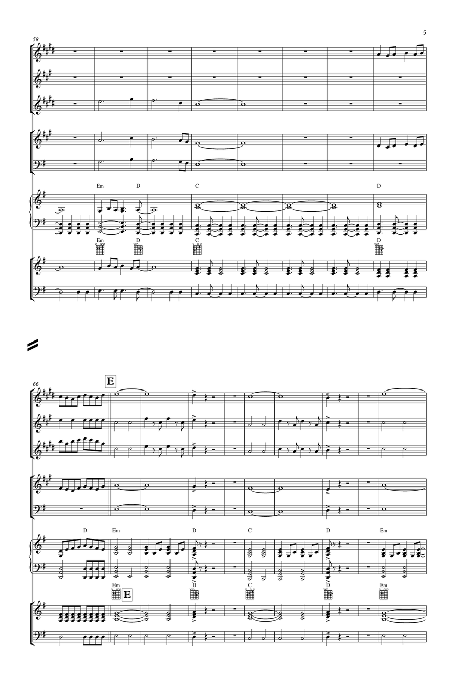 Welcome To The Rock Concert Band scores gallery preview page 5
