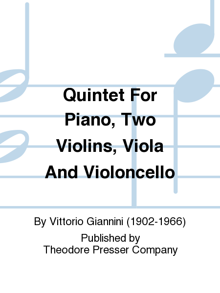 Quintet for Piano, Two Violins, Viola and Violoncello