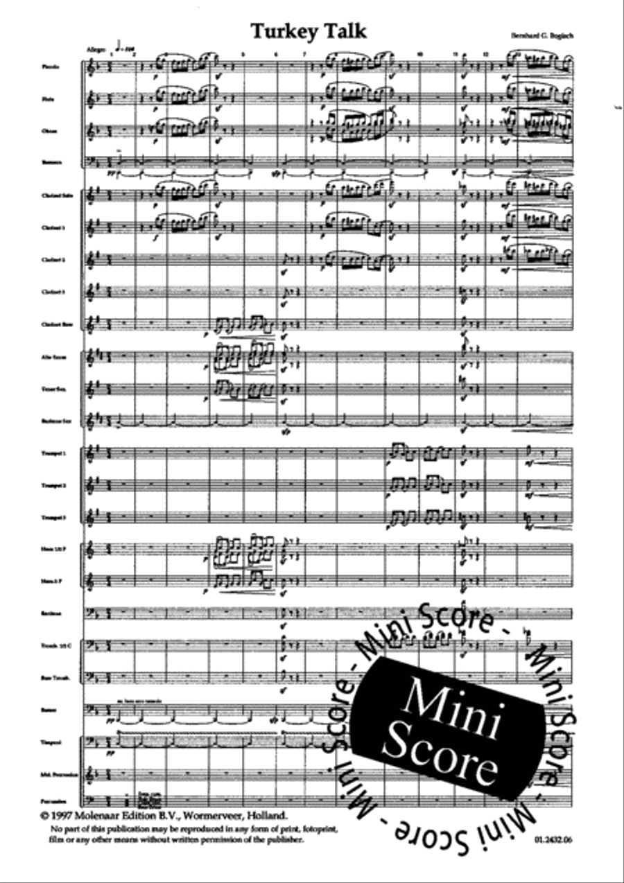 Turkey Talk Concert Band scores gallery preview page 5