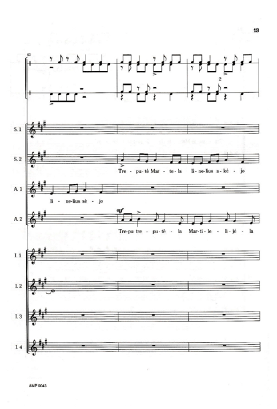 Trepute Martela Trepute Martela SSAATTBB scores gallery preview page 19