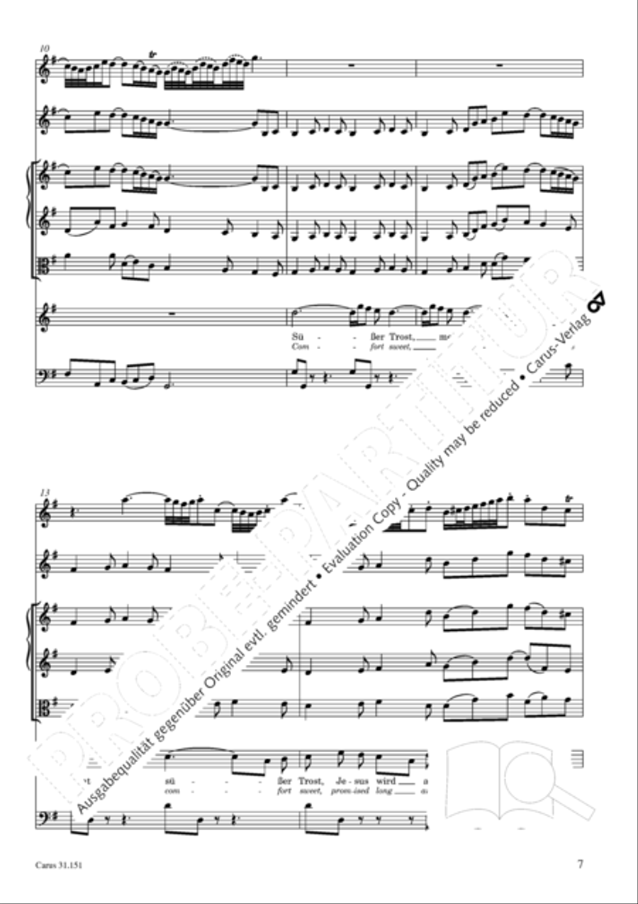 Comfort sweet, that Jesus came 4-Part scores gallery preview page 8