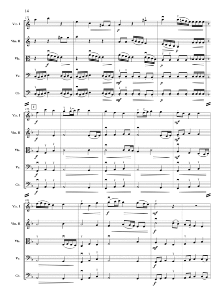 The Bells of St. Genevieve Orchestra scores gallery preview page 15