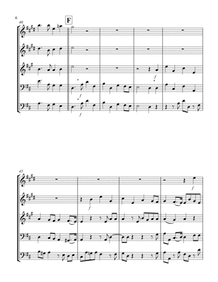 Hallelujah (from "Messiah") (D) (Brass Quintet - 2 Trp, 1 Hrn, 1 Trb, 1 Tuba)