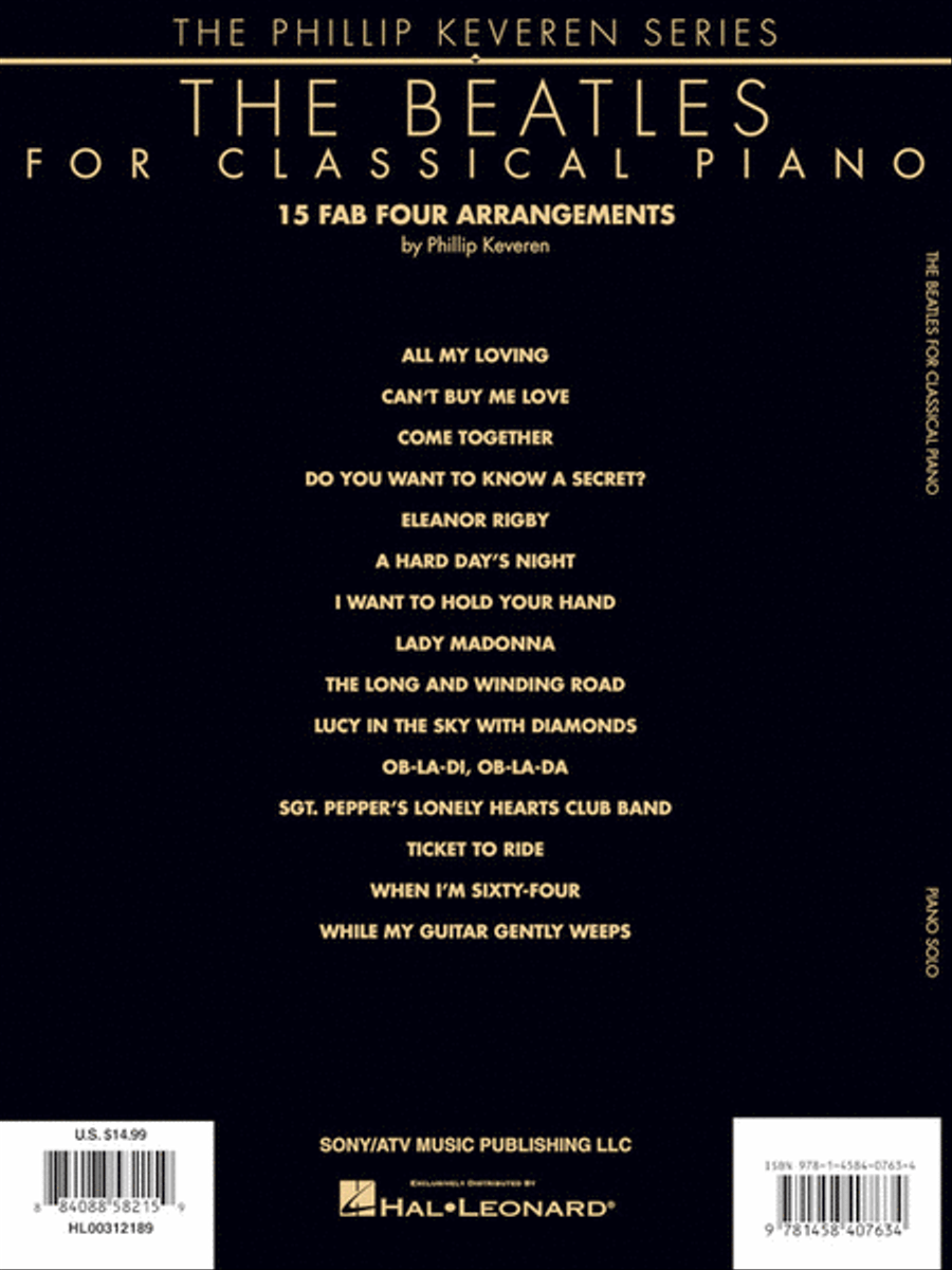 The Beatles for Classical Piano Piano Solo scores gallery preview page 6