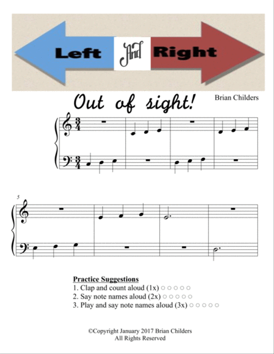 Left and Right Out of Sight Piano Method scores gallery preview page 2