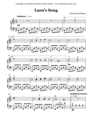 Lana's Song (Easy Piano Solo)