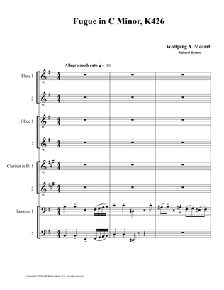Fugue K426 by Wolfgang A. Mozart (Woodwind Octet)