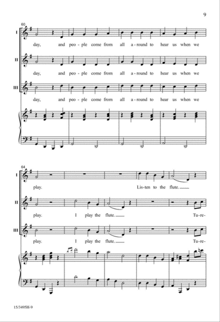 Oh, We Are Fine Musicians 2-Part scores gallery preview page 9