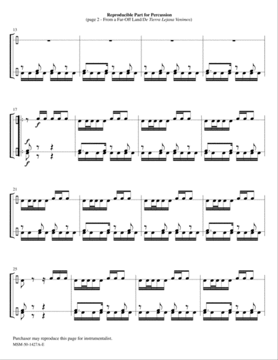From a Far-Off Land De Tierra Lejana Venimos Choir scores gallery preview page 5