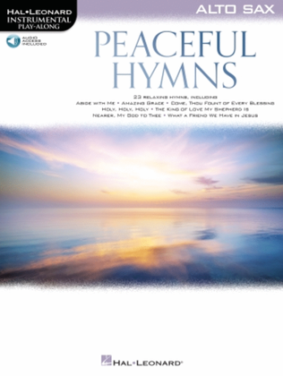 Book cover for Peaceful Hymns for Alto Sax