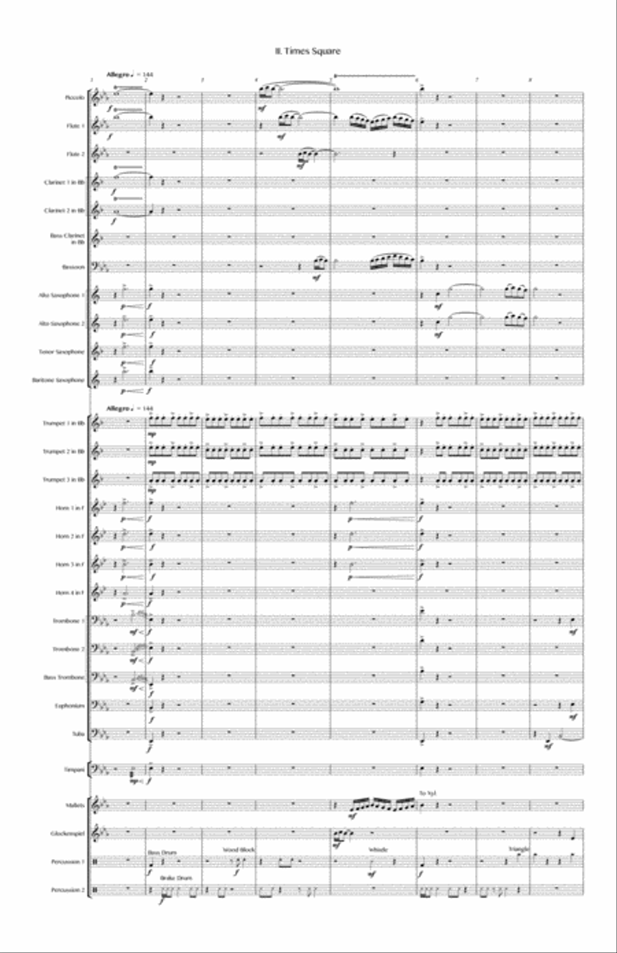New York From a Distance Concert Band scores gallery preview page 5