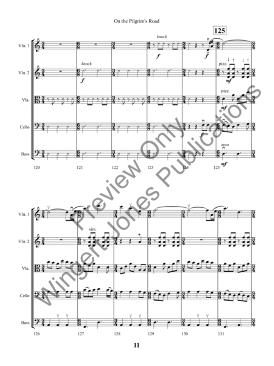 On the Pilgrim's Road String Orchestra scores gallery preview page 14