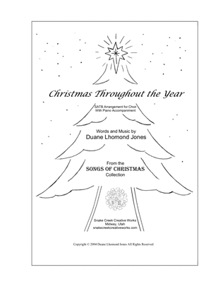 Christmas Throughout the Year (SATB)