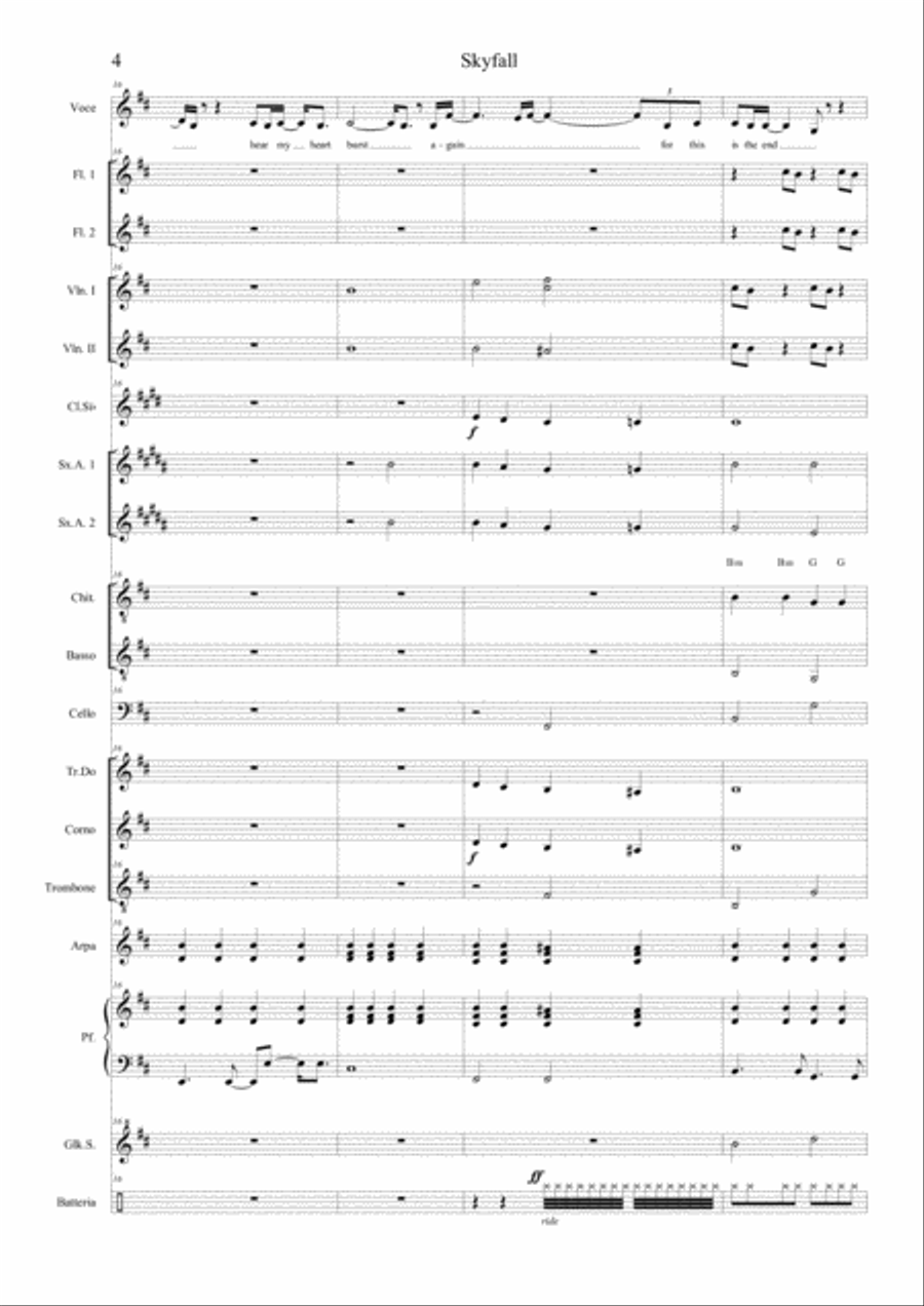 Skyfall Flute scores gallery preview page 4
