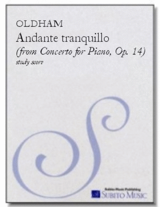 Andante Tranquillo (from Concerto for Piano, Op. 14)