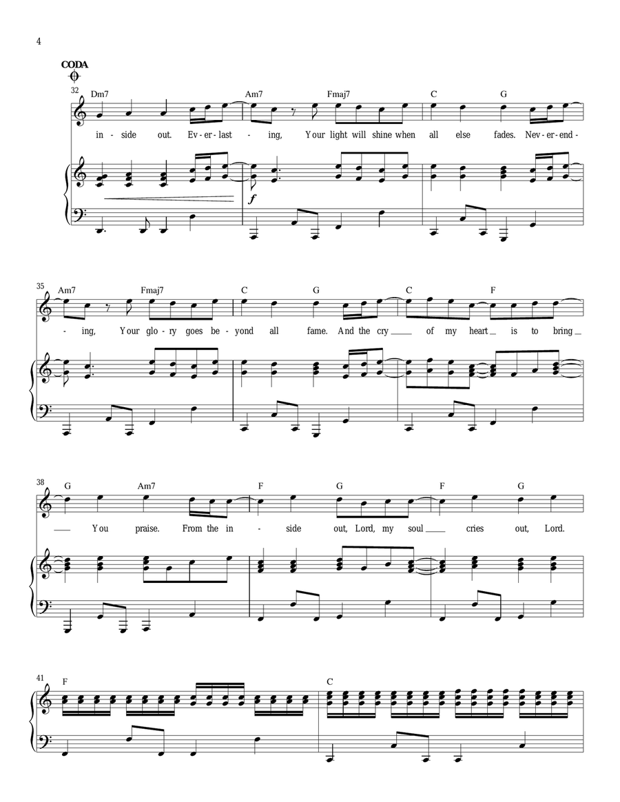 From The Inside Out Piano, Vocal scores gallery preview page 4