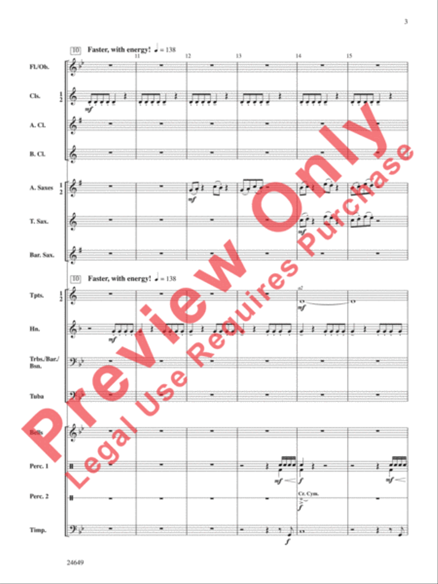 Crusade Crusade Concert Band scores gallery preview page 4