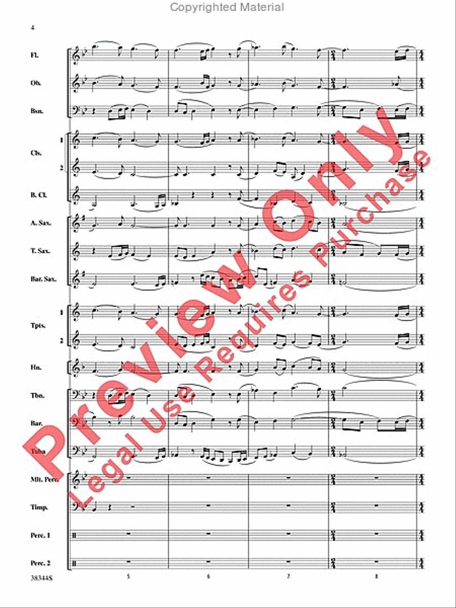 Armenian Dances, Part 1, Selections from Concert Band scores gallery preview page 5