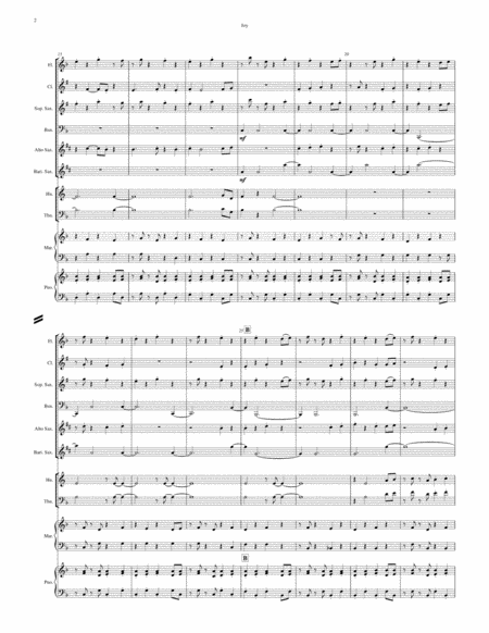 "Joy" for Mixed Wind Octet, Piano and Marimba.