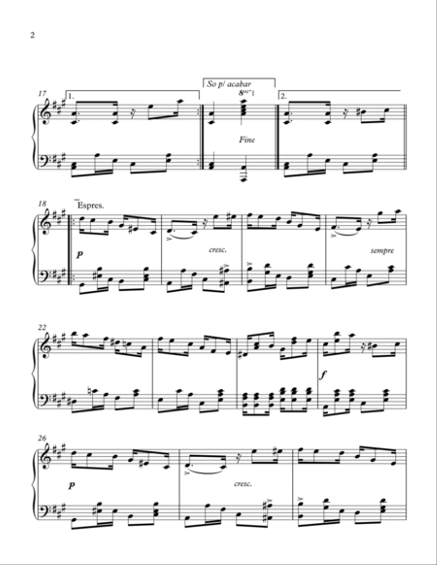 MENINO DE OURO MENINO DE OURO Piano Solo scores gallery preview page 2