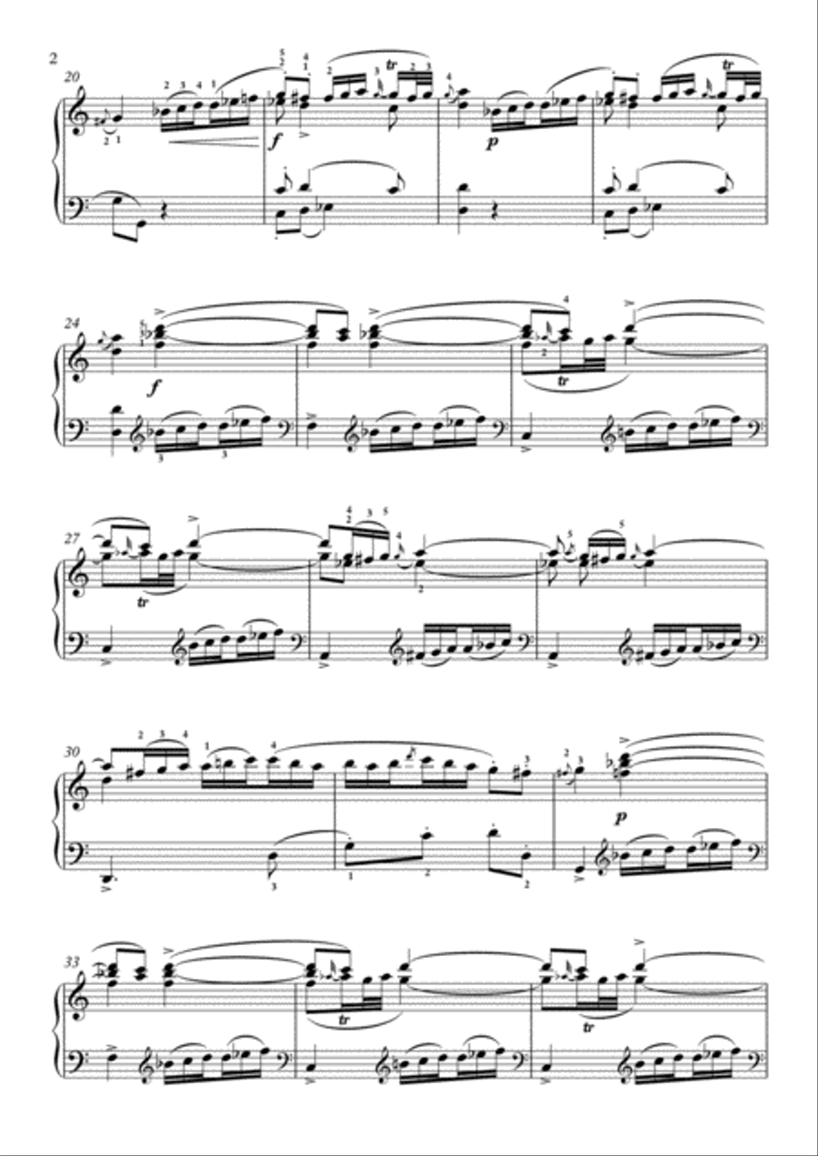 Scarlatti-Sonata in C-Major L.174 K.250(piano) Piano Solo scores gallery preview page 3