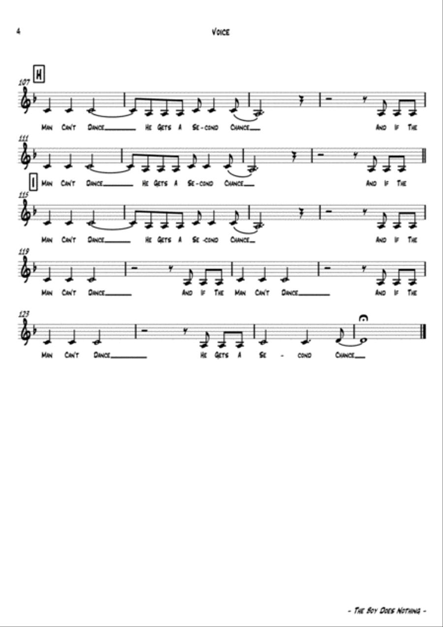 The Boy Does Nothing Jazz Ensemble scores gallery preview page 5