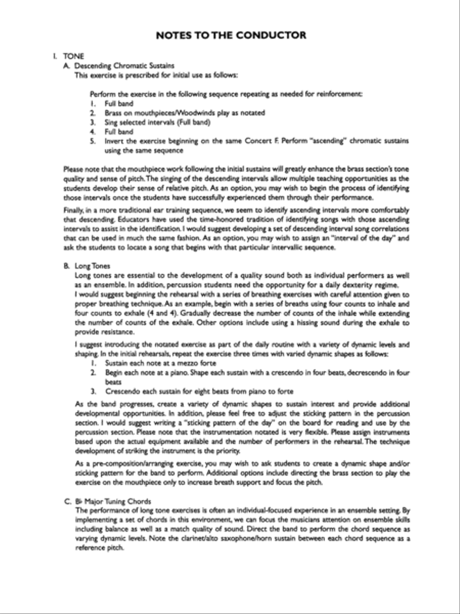 Symphonic Band Clinic Symphonic Band Clinic Concert Band scores gallery preview page 3